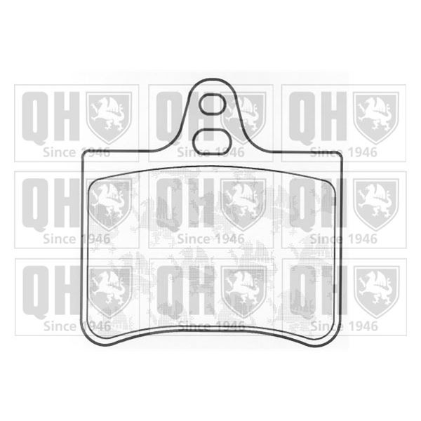 4 plaquettes de frein arrière Quinton Hazell BP1276
