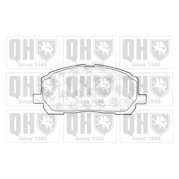 4 plaquettes de frein avant Quinton Hazell BP1295