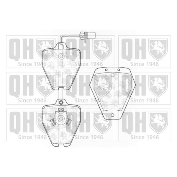 4 plaquettes de frein avant Quinton Hazell BP1299