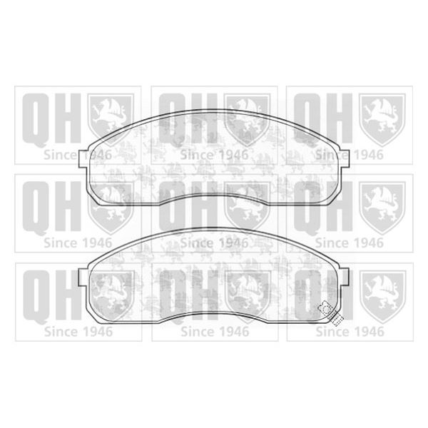4 plaquettes de frein avant Quinton Hazell BP1306