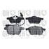 4 plaquettes de frein avant Quinton Hazell BP1309