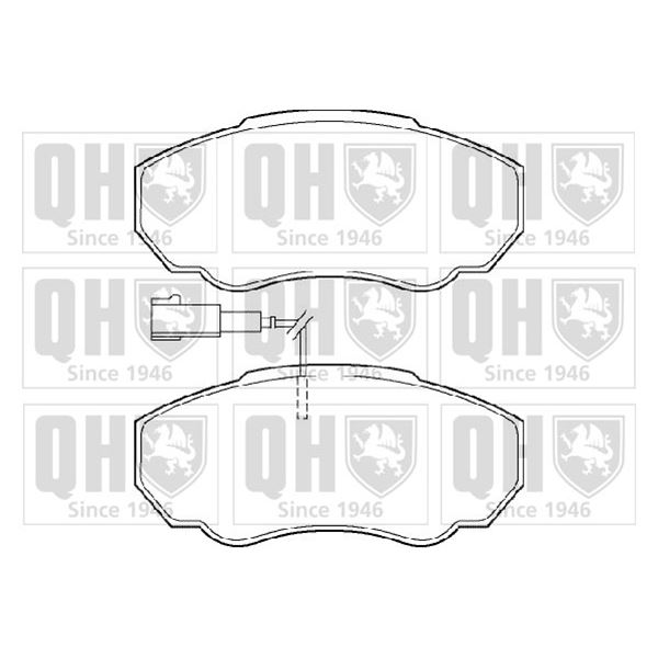 4 plaquettes de frein avant Quinton Hazell BP1341