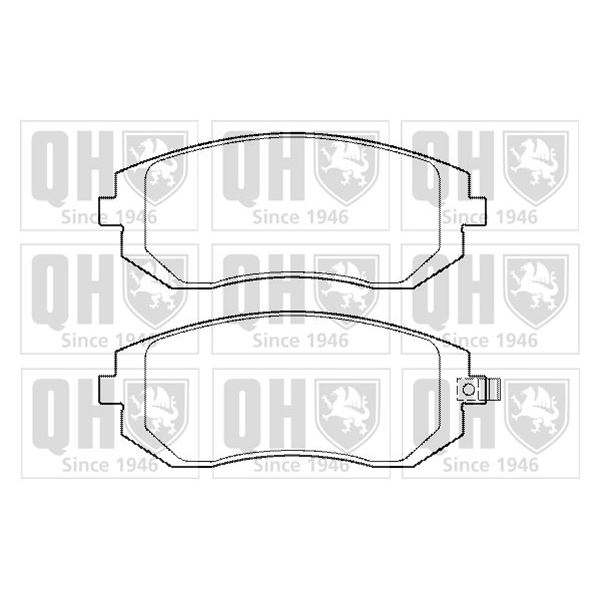 4 plaquettes de frein avant Quinton Hazell BP1362