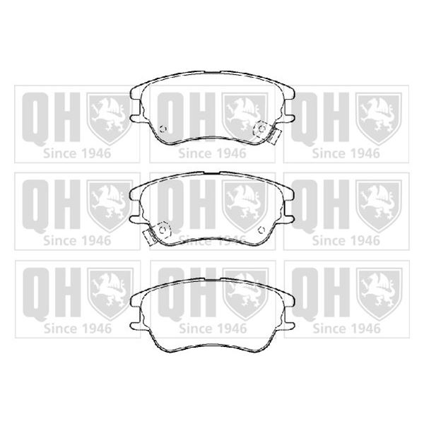 4 plaquettes de frein avant Quinton Hazell BP1384