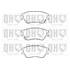 4 plaquettes de frein avant Quinton Hazell BP1384