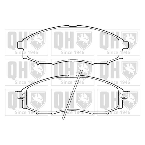 4 plaquettes de frein avant Quinton Hazell BP1390