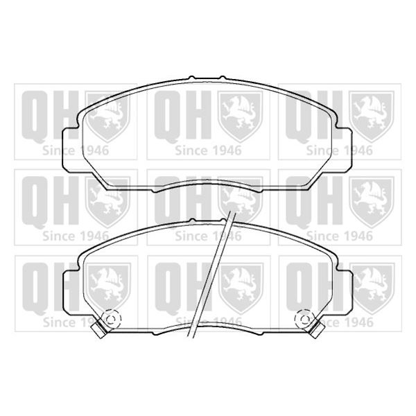 4 plaquettes de frein avant Quinton Hazell BP1397