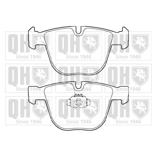 4 plaquettes de frein arrière Quinton Hazell BP1399