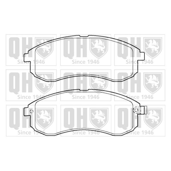 4 plaquettes de frein avant Quinton Hazell BP1404