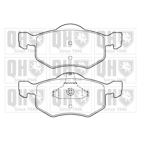4 plaquettes de frein avant Quinton Hazell BP1408