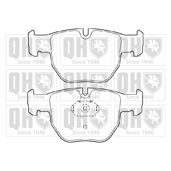 4 plaquettes de frein avant Quinton Hazell BP1410