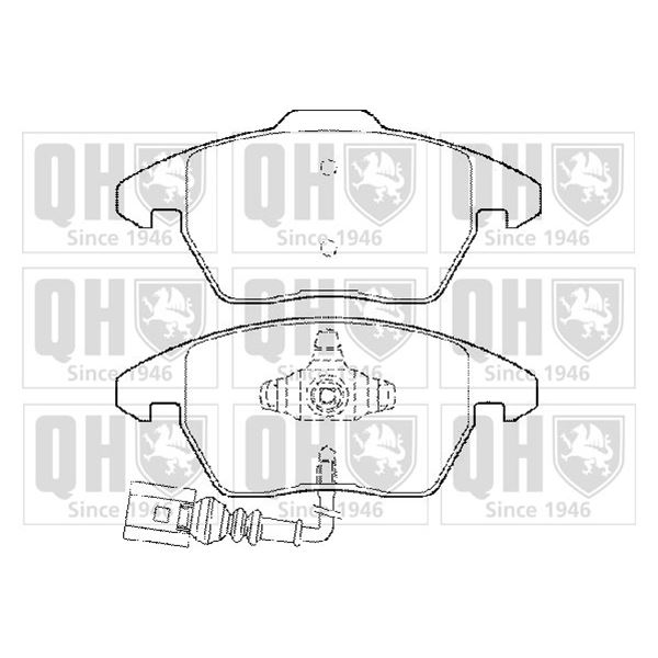 4 plaquettes de frein avant Quinton Hazell BP1419
