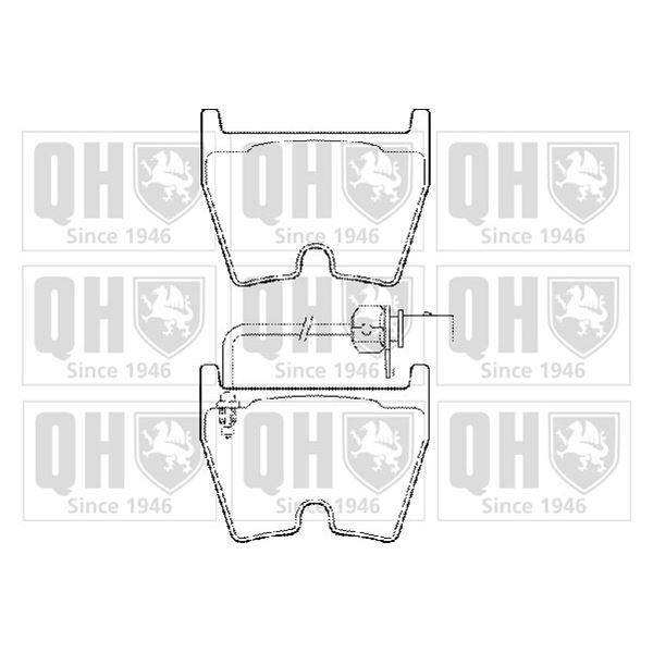 4 plaquettes de frein avant Quinton Hazell BP1491