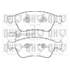4 plaquettes de frein avant Quinton Hazell BP1497
