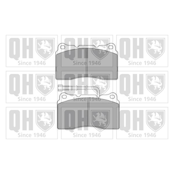 4 plaquettes de frein avant Quinton Hazell BP1501