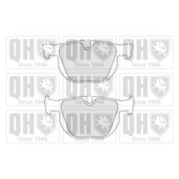 4 plaquettes de frein arrière Quinton Hazell BP1504