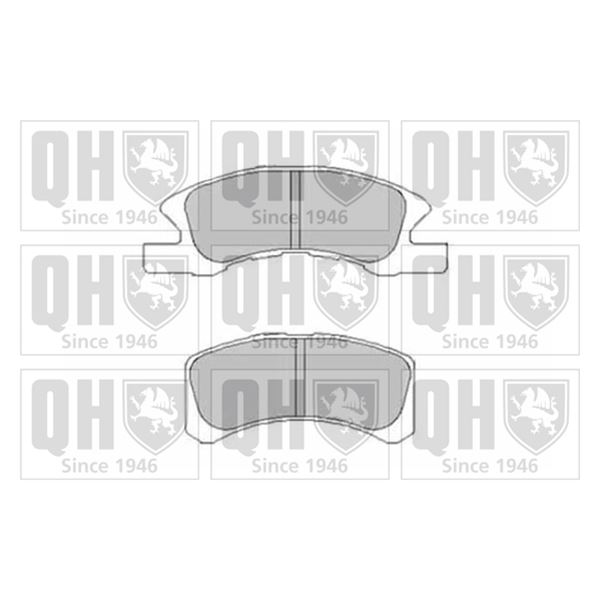 4 plaquettes de frein avant Quinton Hazell BP1507