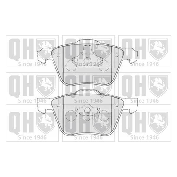 4 plaquettes de frein avant Quinton Hazell BP1547