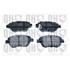 4 plaquettes de frein avant Quinton Hazell BP1550