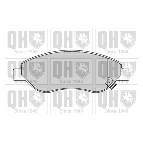 4 plaquettes de frein avant Quinton Hazell BP1552