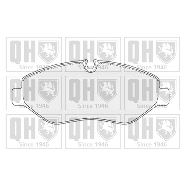 4 plaquettes de frein avant Quinton Hazell BP1555