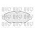 4 plaquettes de frein avant Quinton Hazell BP1555