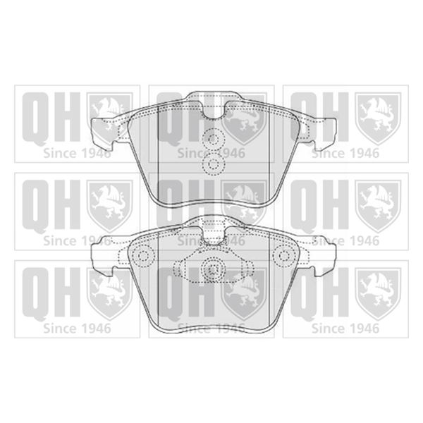 4 plaquettes de frein avant Quinton Hazell BP1559