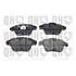 4 plaquettes de frein avant Quinton Hazell BP1563