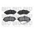 4 plaquettes de frein avant Quinton Hazell BP1572
