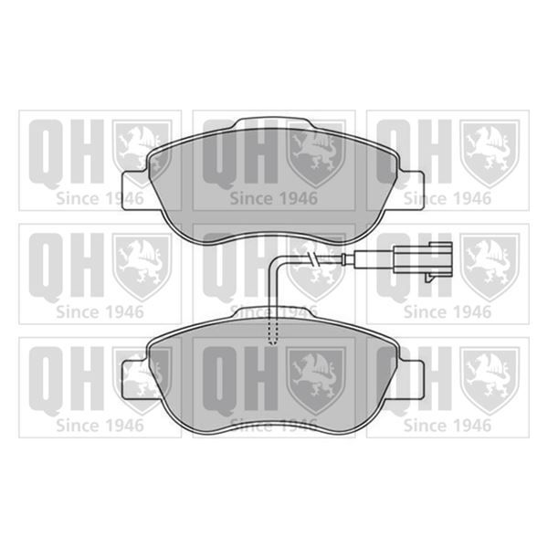 4 plaquettes de frein avant Quinton Hazell BP1577