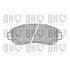 4 plaquettes de frein avant Quinton Hazell BP1589