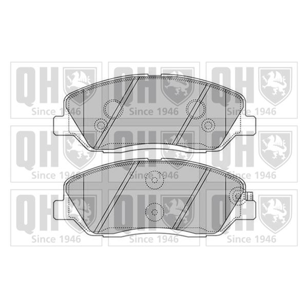 4 plaquettes de frein avant Quinton Hazell BP1595