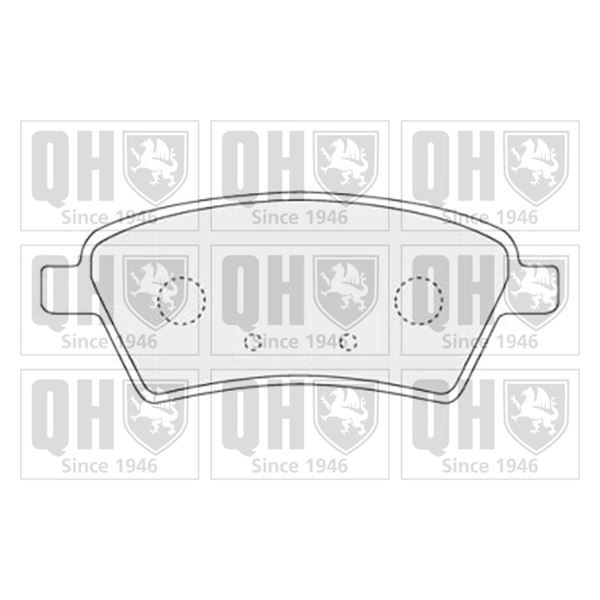 4 plaquettes de frein avant Quinton Hazell BP1597