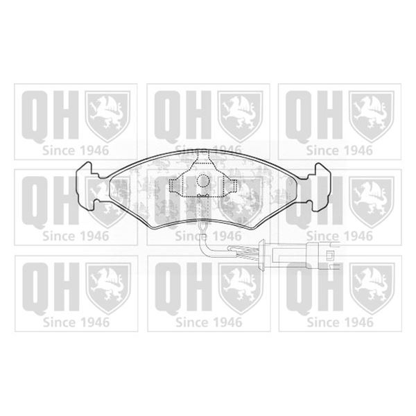 4 plaquettes de frein avant Quinton Hazell BP160