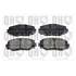 4 plaquettes de frein avant Quinton Hazell BP1600