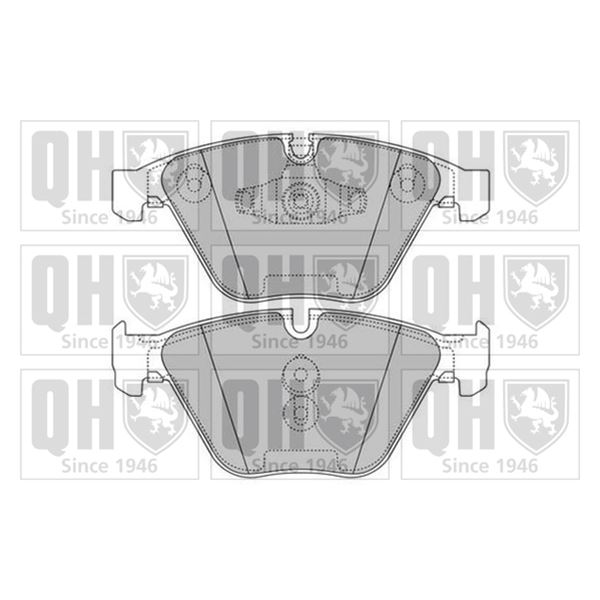 4 plaquettes de frein avant Quinton Hazell BP1605