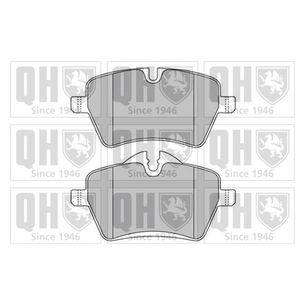 4 plaquettes de frein avant Quinton Hazell BP1607