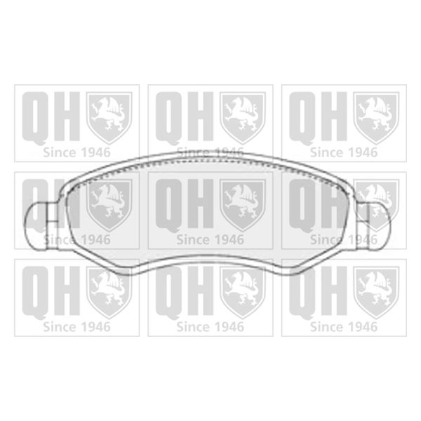 4 plaquettes de frein avant Quinton Hazell BP1609