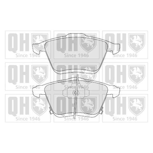 4 plaquettes de frein avant Quinton Hazell BP1625