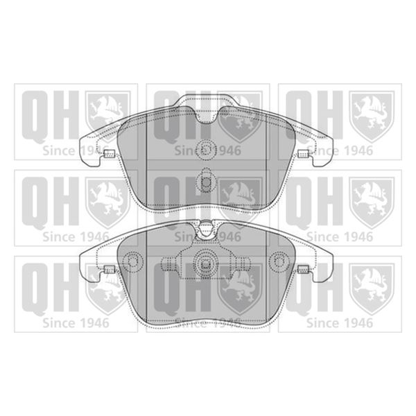 4 plaquettes de frein avant Quinton Hazell BP1629