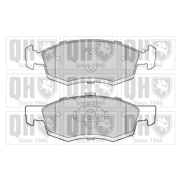 4 plaquettes de frein avant Quinton Hazell BP1639