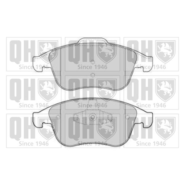 4 plaquettes de frein avant Quinton Hazell BP1644