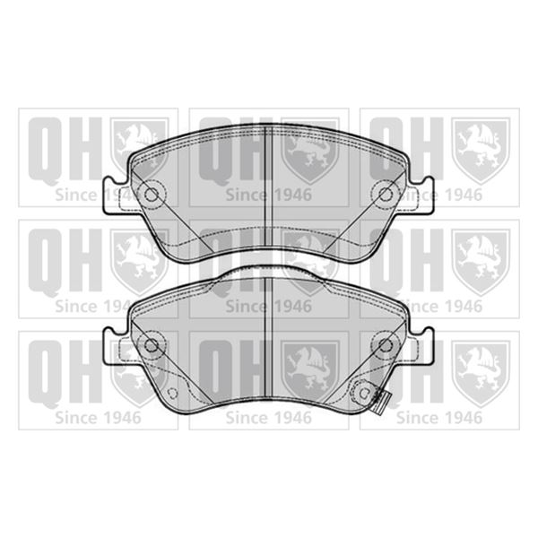 4 plaquettes de frein avant Quinton Hazell BP1652