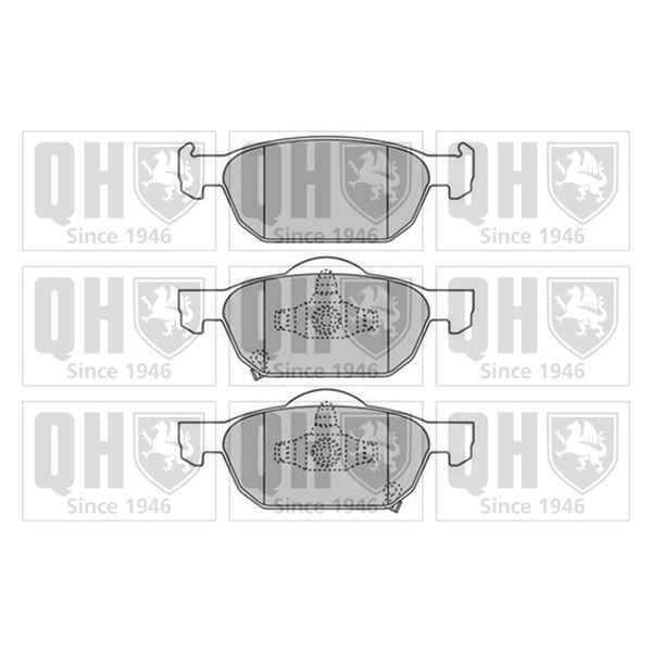 4 plaquettes de frein avant Quinton Hazell BP1658