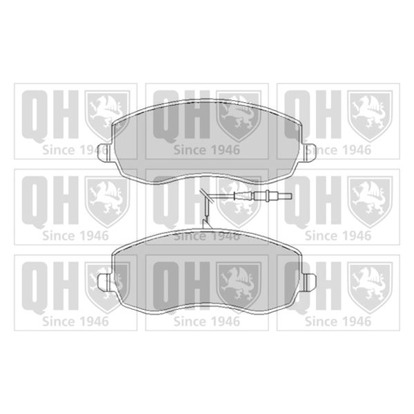 4 plaquettes de frein avant Quinton Hazell BP1660