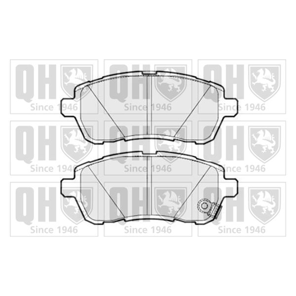 4 plaquettes de frein avant Quinton Hazell BP1677