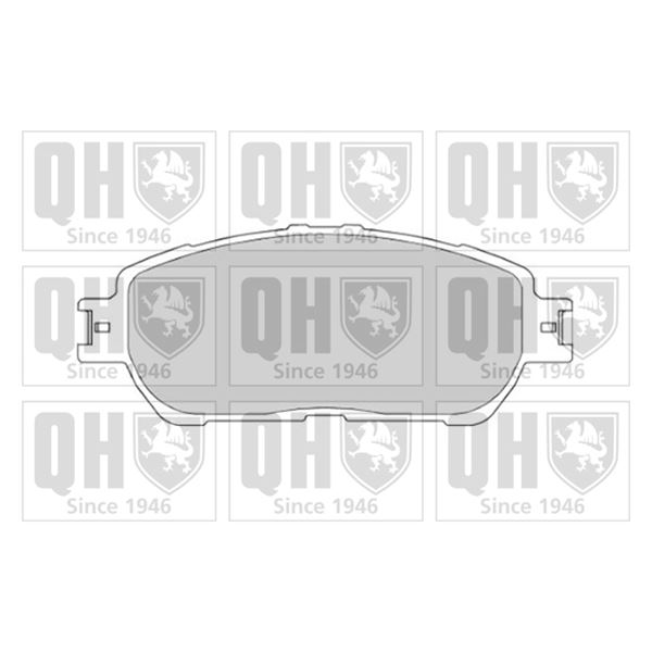 4 plaquettes de frein avant Quinton Hazell BP1690