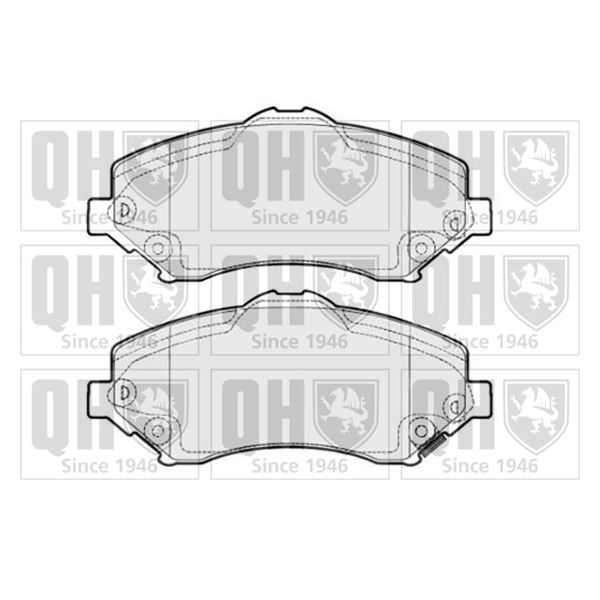 4 plaquettes de frein avant Quinton Hazell BP1705