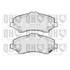 4 plaquettes de frein avant Quinton Hazell BP1705
