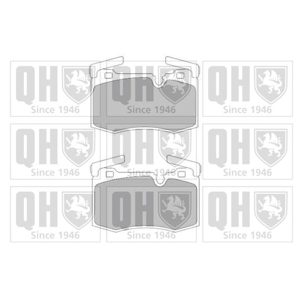 4 plaquettes de frein avant Quinton Hazell BP1709